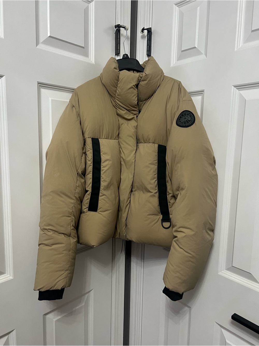 Canada Goose Junction Cropped Puffer Jacket Women's Desert Sand Size M